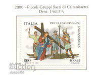 2000. Италия. Картина - "Piccoli Gruppi Sacri" от Калтанисе.