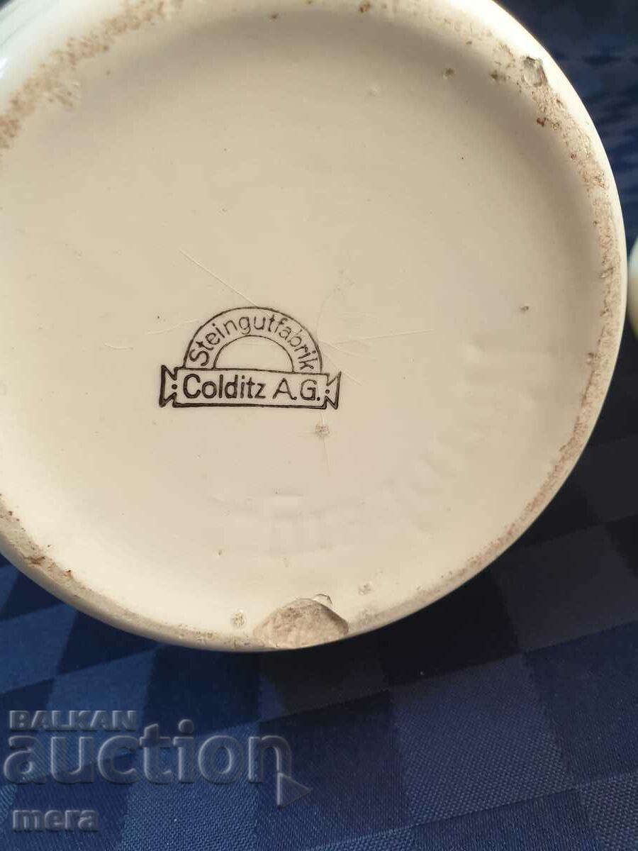 Porcelain antique large sanitary set - 6 Porcelain antique large sanitary set - 6