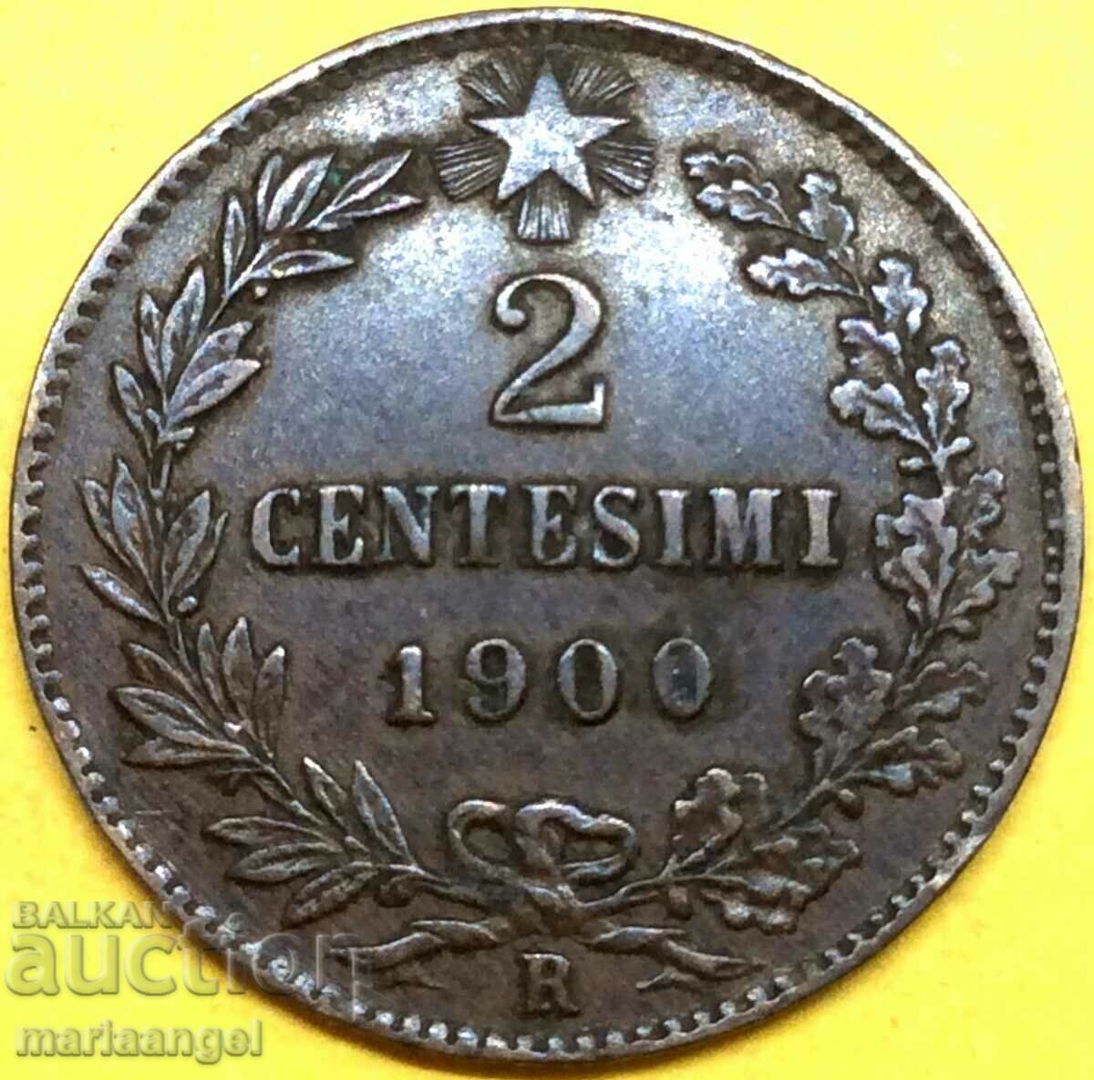 Italia 2 centesimi 1900
