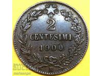 Italy 2 centesimi 1900