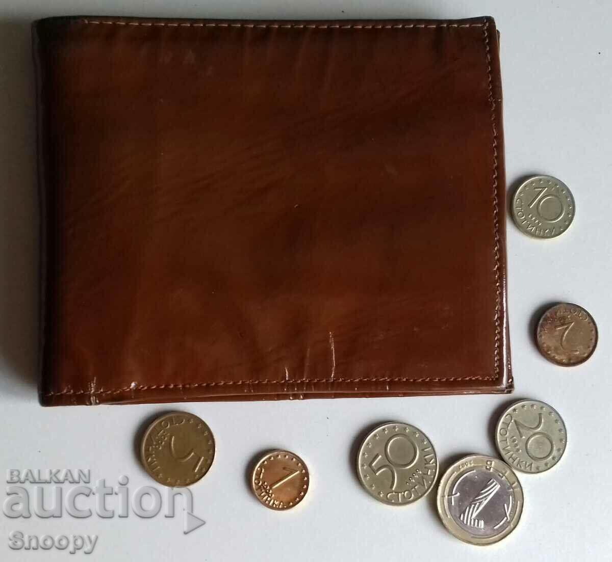 Wallet for banknotes, coins and cards Wallet for banknotes, coins and cards