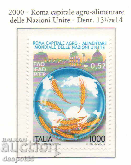2000. Italia. Roma - Capitala mondială agro-industrială a Națiunilor Unite