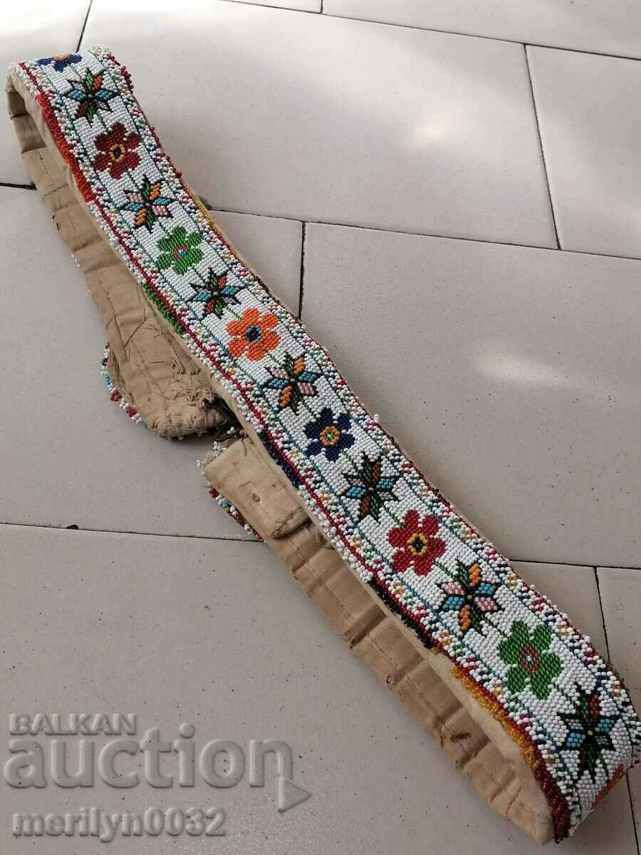 Beaded belt, beaded cuffs, early 20th century - 5 Beaded belt, beaded cuffs, early 20th century - 5