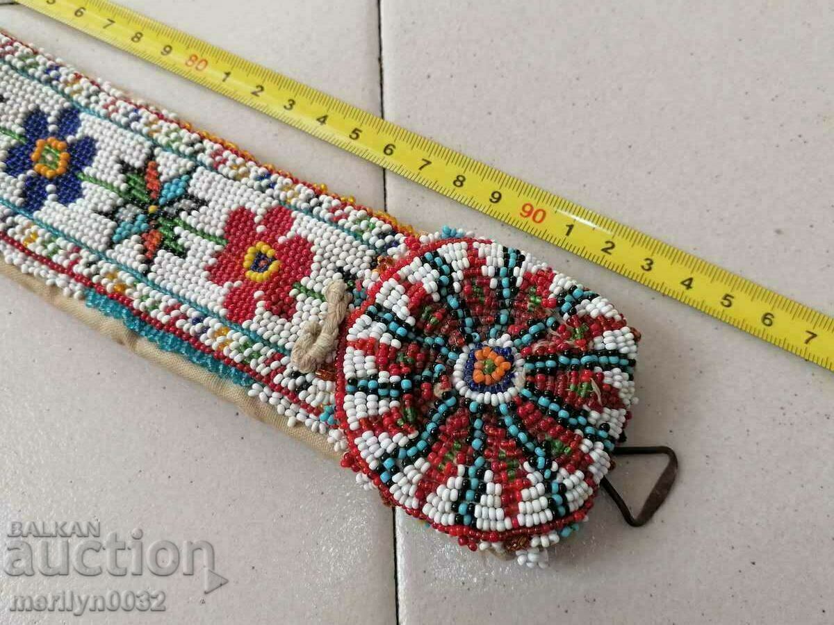 Beaded belt, beaded cuffs, early 20th century - 7 Beaded belt, beaded cuffs, early 20th century - 7