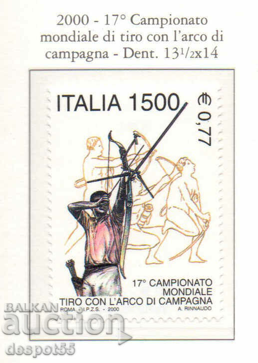2000. Italy. 17th World National Shooting Championship.