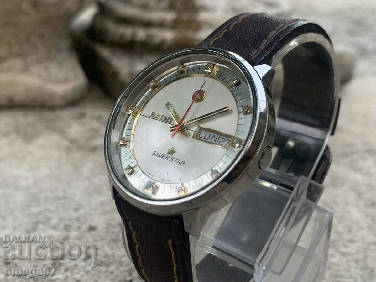 Delivery of Rado silver star-men's wristwatch