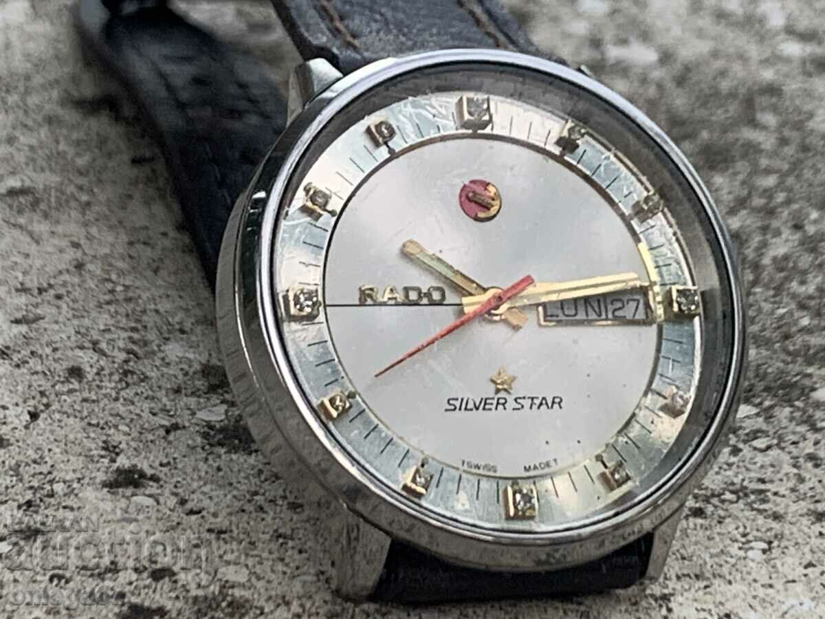 Rado discount silver star