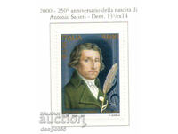 2000. Italy. 250 years since the birth of Antonio Salieri.