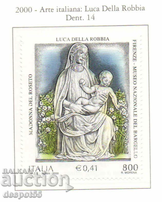 2000. Italia. 600 de ani de la nașterea lui Luca Della Robbia.