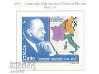 2000. Italy. 100 years since the birth of Gaetano Martino.
