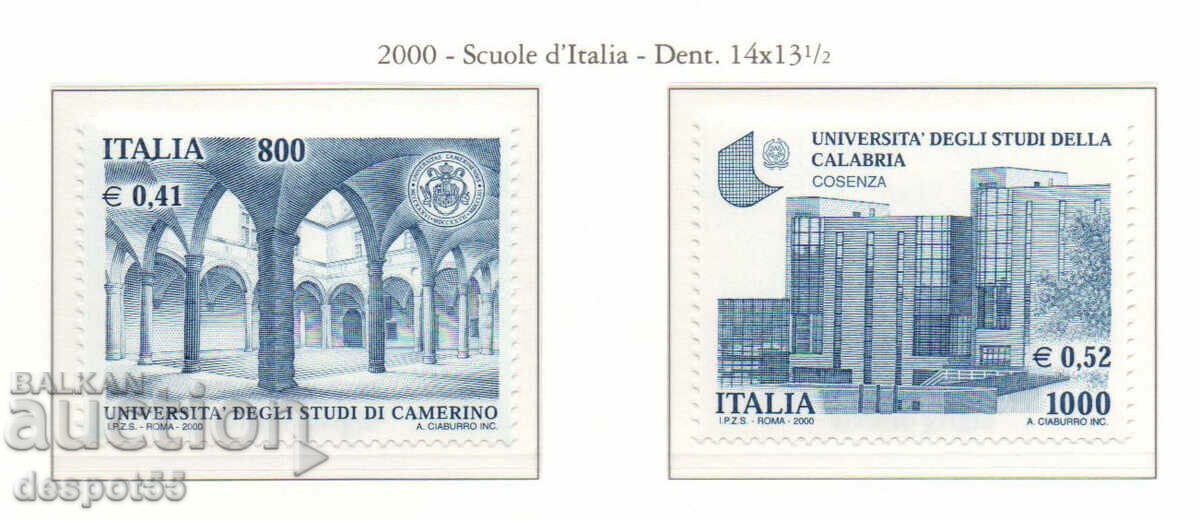 2000. Ιταλία. Πανεπιστήμιο του Camerino και της Cosenza.