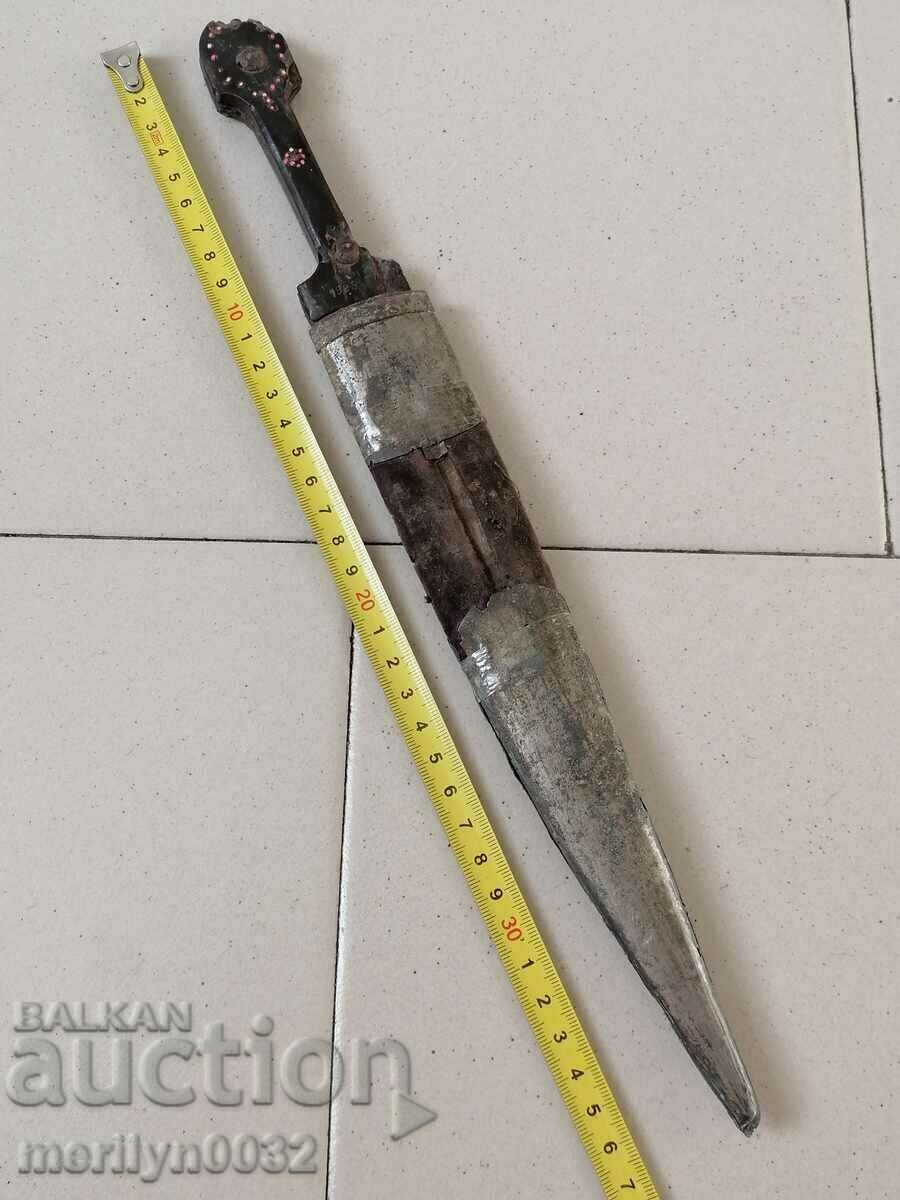 Auction  Cossack Circassian haidushka dagger with engravings ORIGINAL dagger