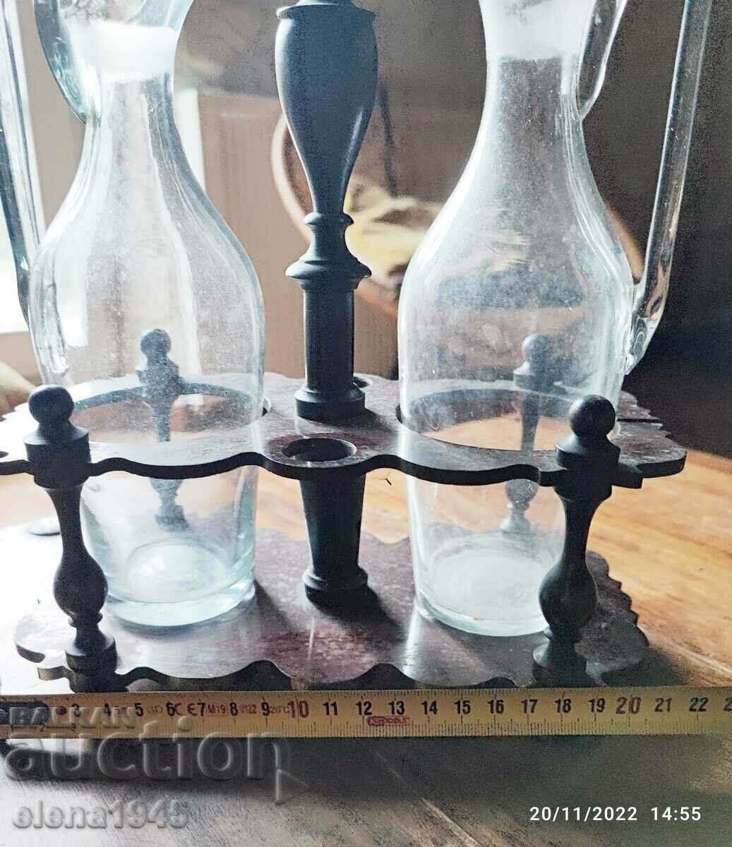 Vintage oil and vinegar set with price 60.00 BGN | € 30.68 Vintage oil and vinegar set with price 60.00 BGN | € 30.68