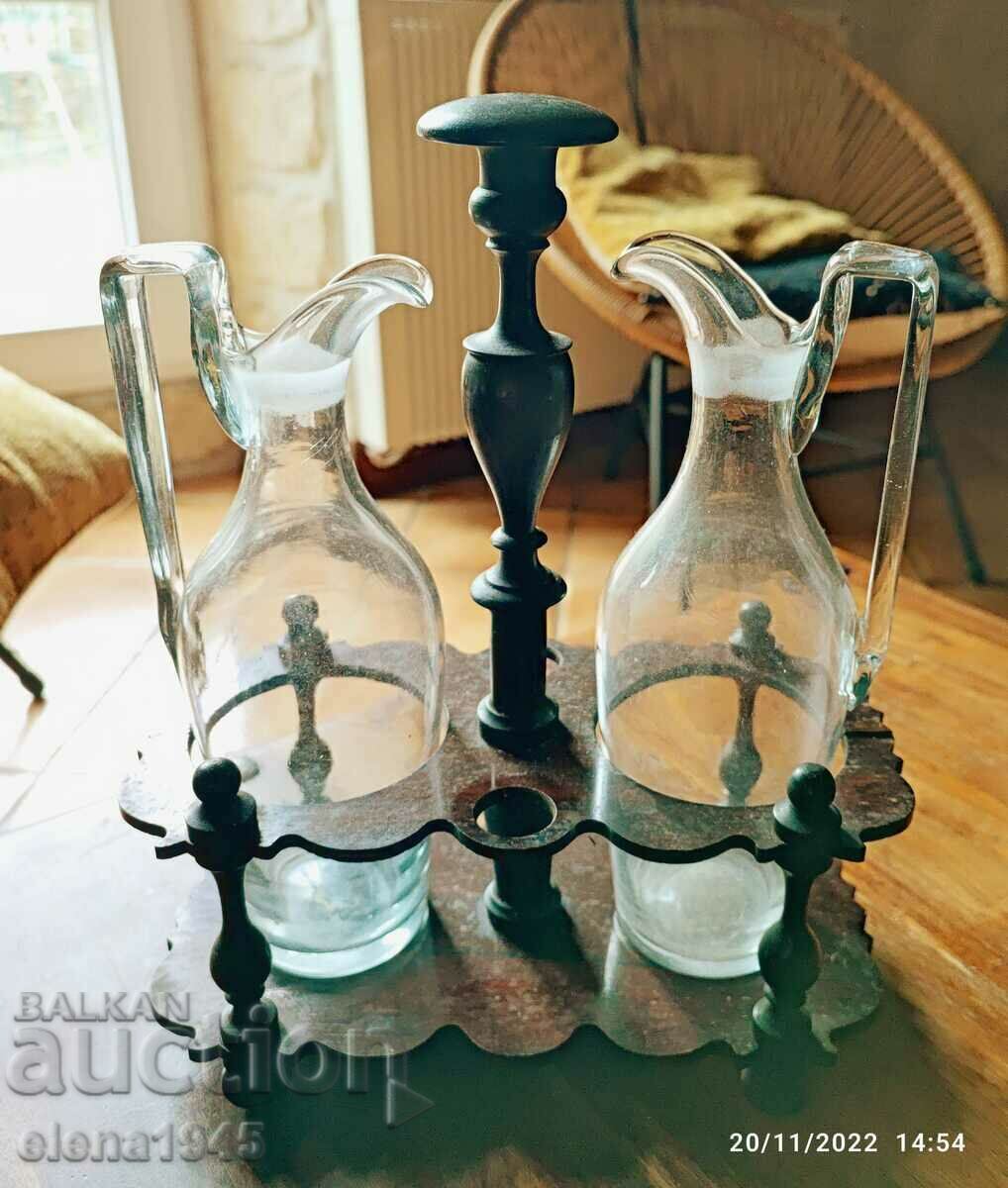 Set de ulei și oțet vintage