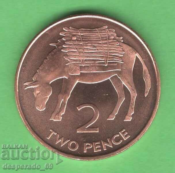 (¯`'•.¸ 2 pence 2006 SFÂNŢA HELENA UNC ¸.•'´¯)