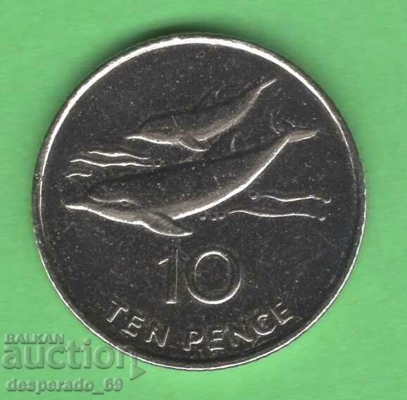 (¯`'•.¸ 10 pence 2006 SAINT HELENA aUNC ¸.•'´¯)