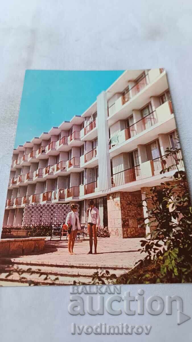 Cartea poștală Zlatni Pyasatsi Hotel Mimosa 1968