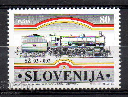1997. Slovenia. Steam locomotive SZ 03-002.