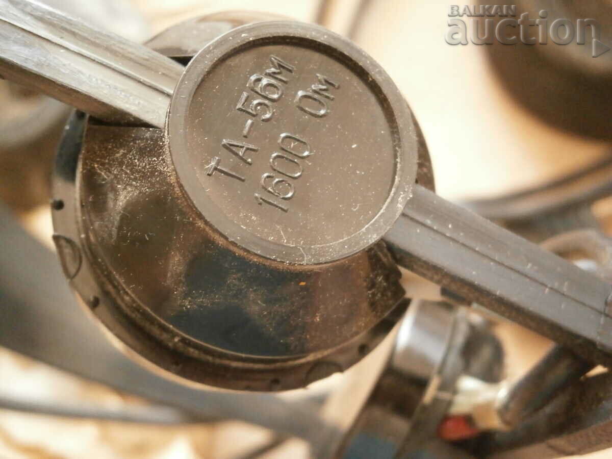 Доставка на старинни слушалки радист свързочник  СССР 3200 ома