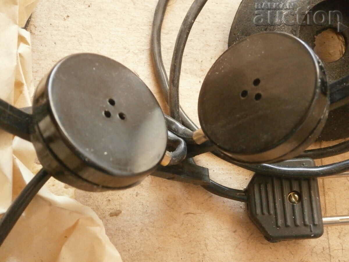 старинни слушалки радист свързочник  СССР 3200 ома - 6