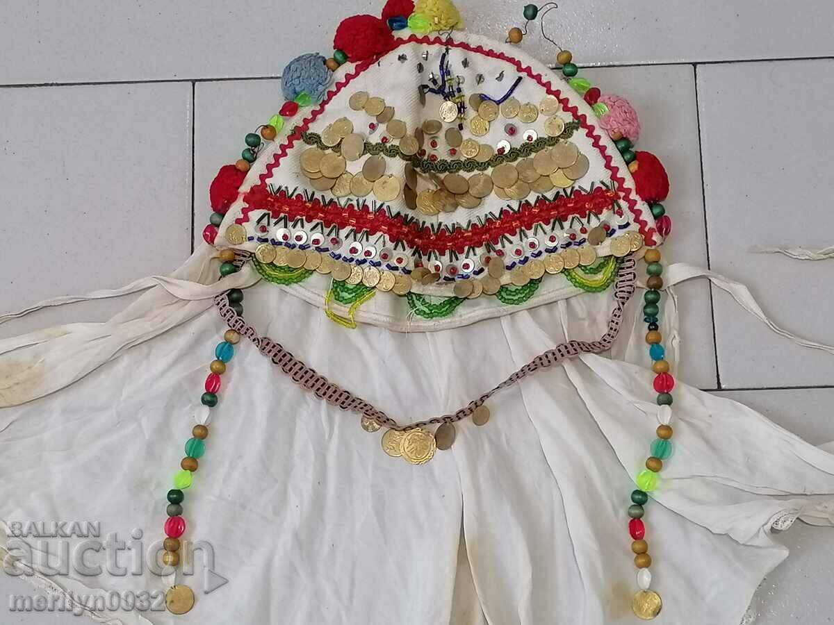 Κασκόλ με χάντρες, φούντες, νομίσματα, κοστούμι με χάντρες, αρχές 20ου αιώνα με τιμή 395.00 BGN | € 201.96