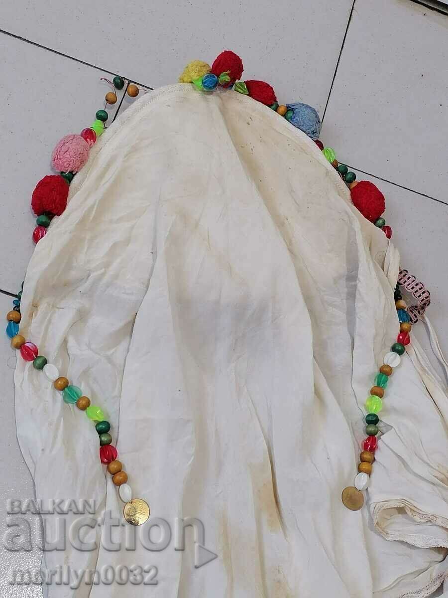 Κασκόλ με χάντρες, φούντες, νομίσματα, κοστούμι με χάντρες, αρχές 20ου αιώνα - 5