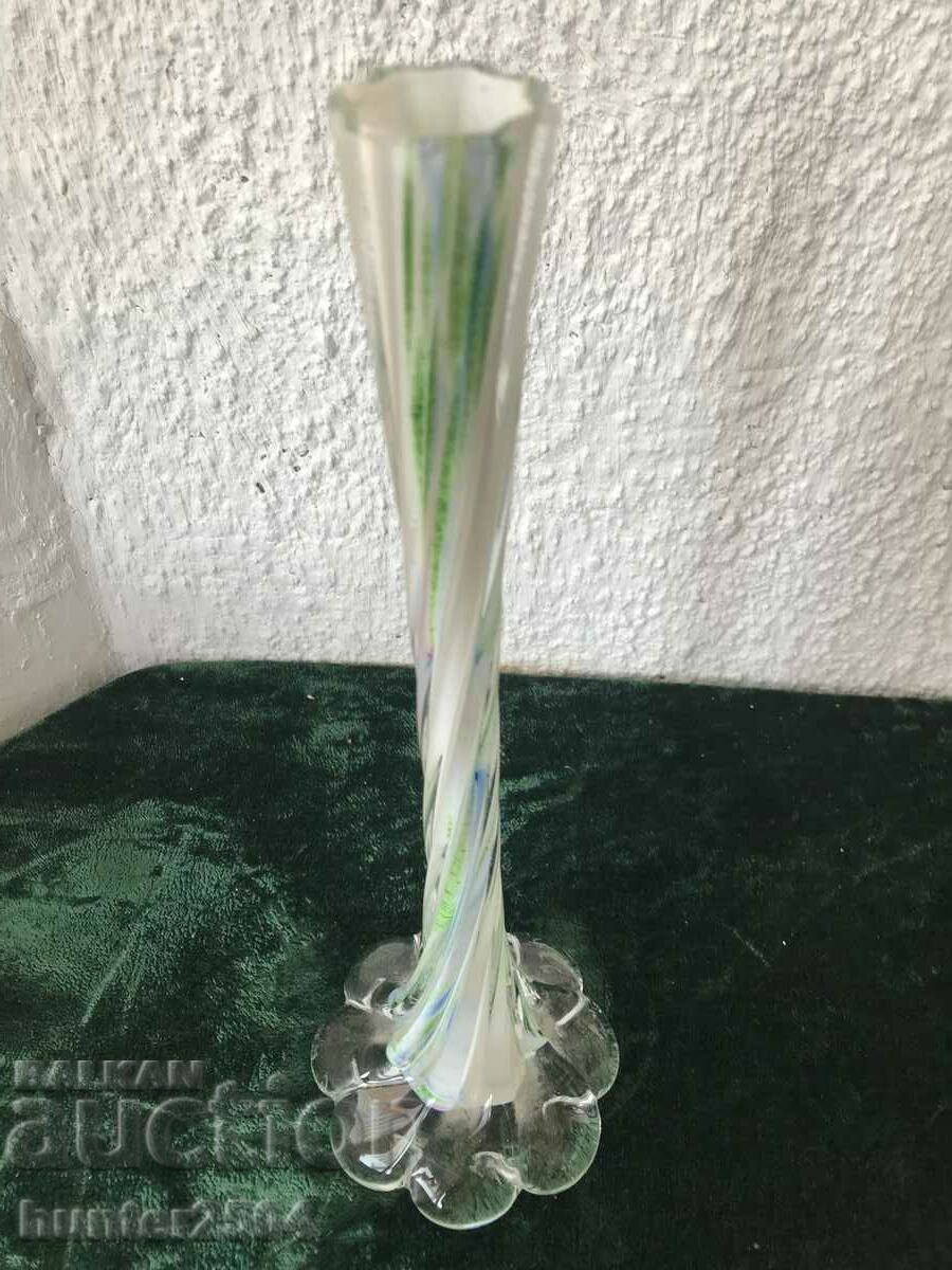 Vase-color, handmade glass, 22 cm with price € 7.95 | 15.55 BGN