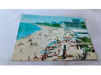 Пощенска картичка Златни пясъци Плажът 1978
