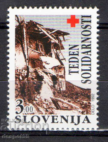 1992. Slovenia. Crucea Roșie - Săptămâna Solidarității.