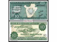 BURUNDI 10 Franci BURUNDI 10 Franci, P33e, 2007 UNC