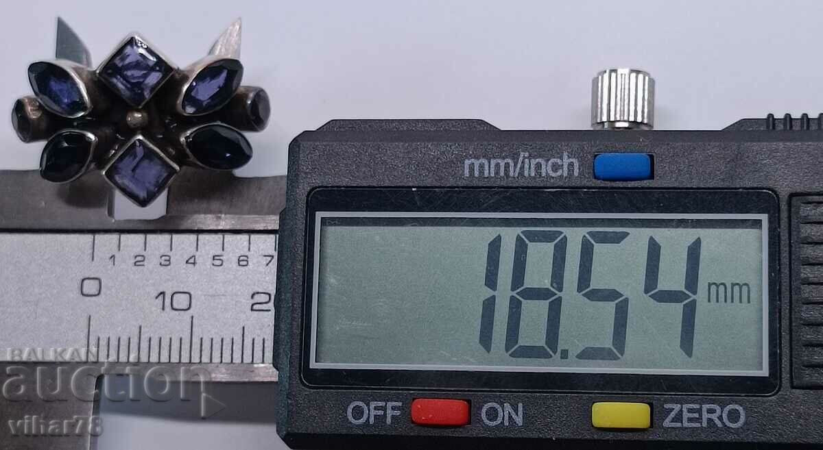 Silver ring with amethyst - 6 Silver ring with amethyst - 6