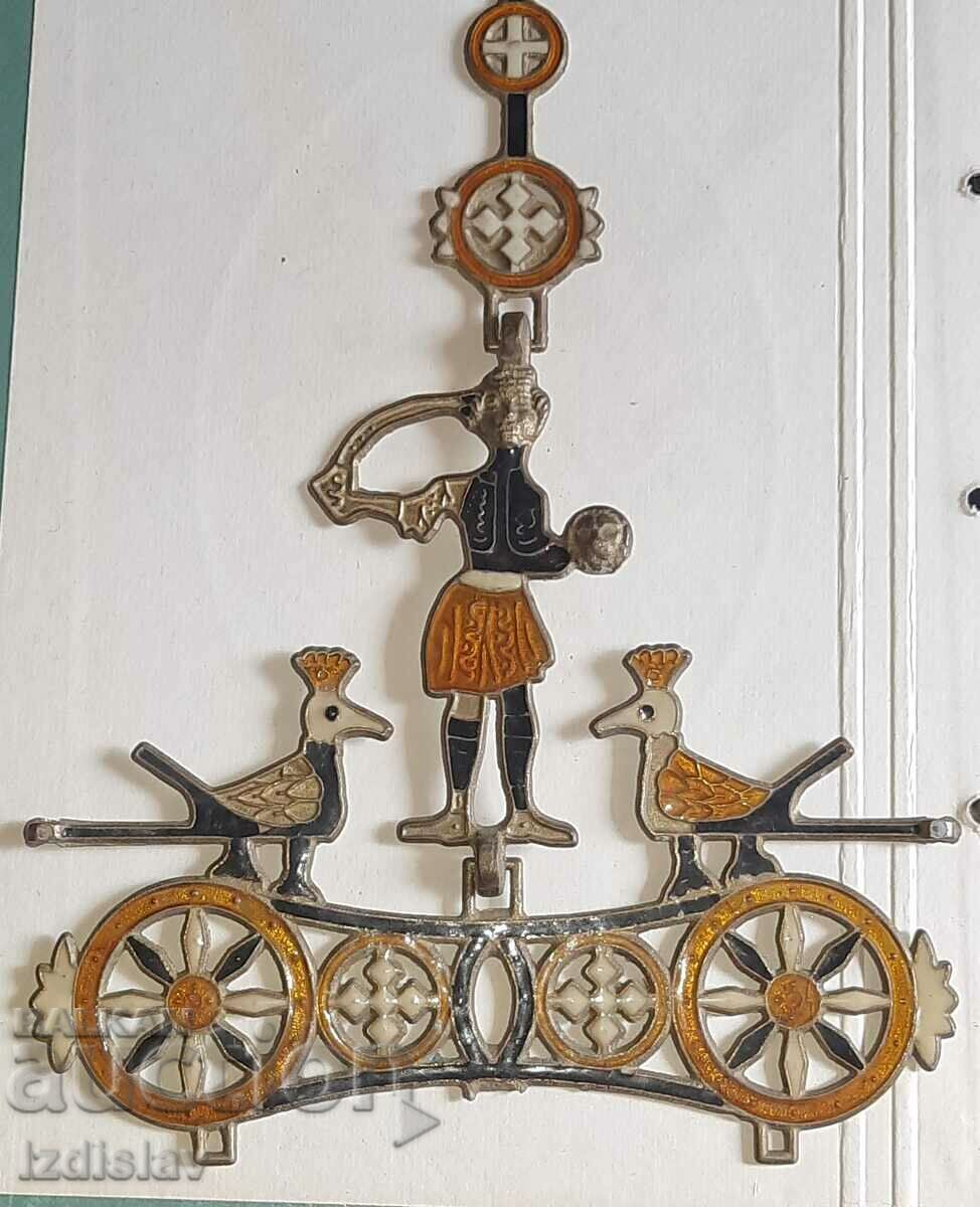 Wall decoration brass and enamel. Wall decoration brass and enamel.