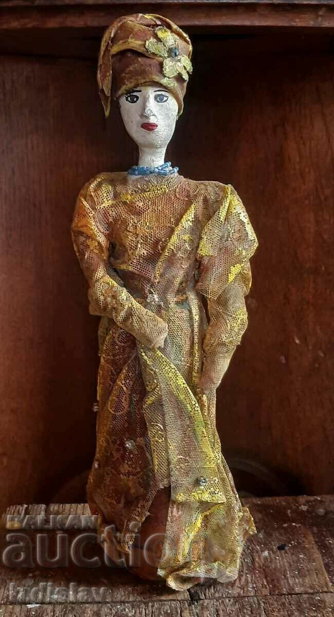 Vintage papier-mâché doll - 6