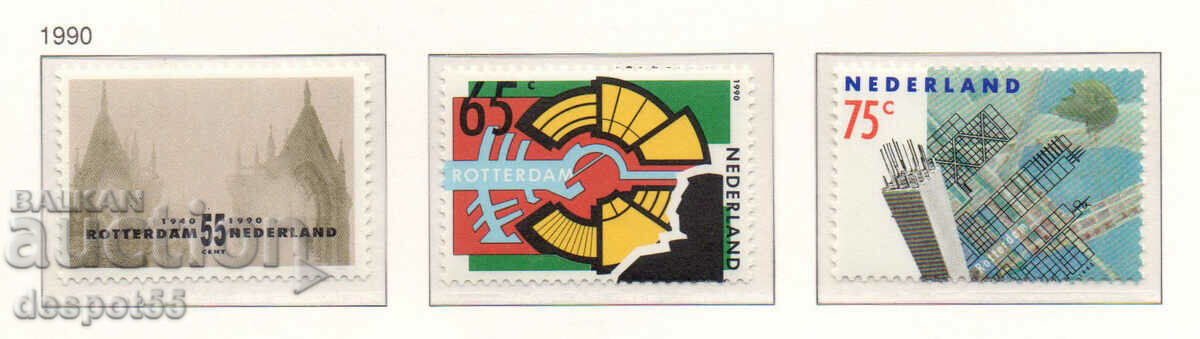 1990. The Netherlands. The German bombing of Rotterdam.