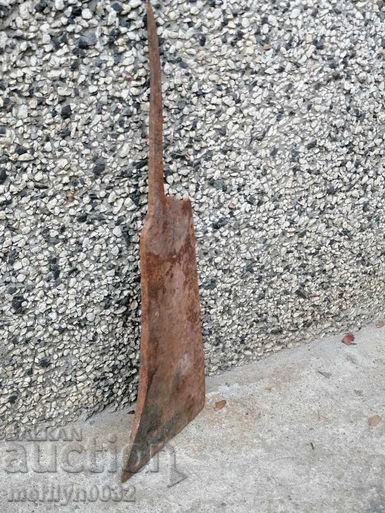 Old forged scythe, ax, hoop, knife, machete, blade - 5 Old forged scythe, ax, hoop, knife, machete, blade - 5