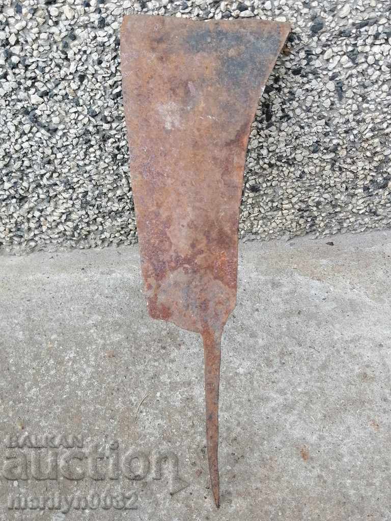 Old forged scythe, ax, hoop, knife, machete, blade - 7 Old forged scythe, ax, hoop, knife, machete, blade - 7