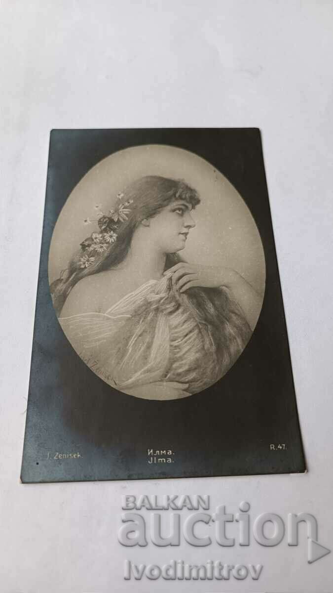 Καρτ ποστάλ J. Zenisec Ilma 1917 Censorship Commission