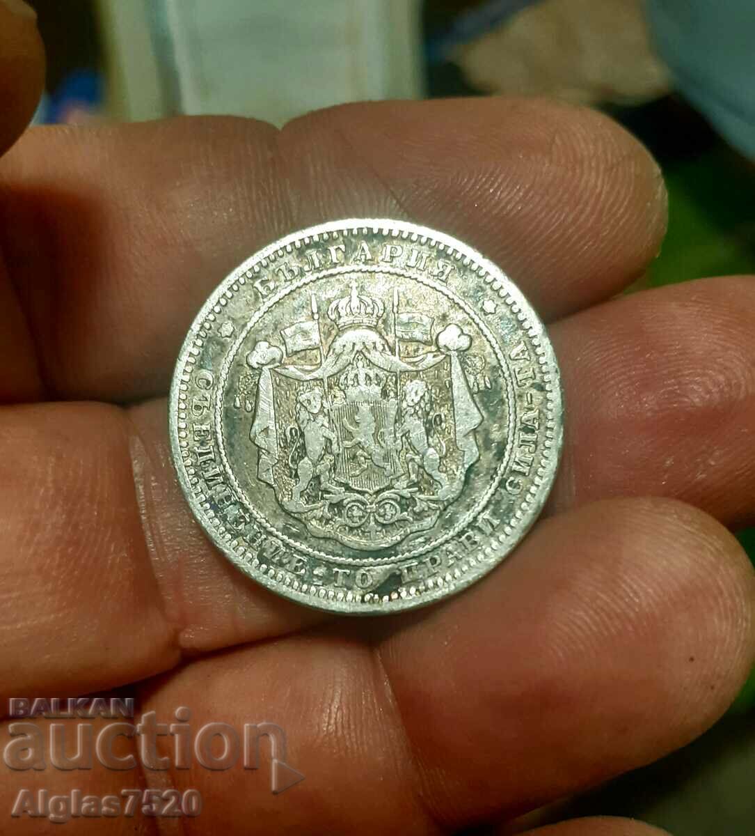 2 BGN 1882/argint/