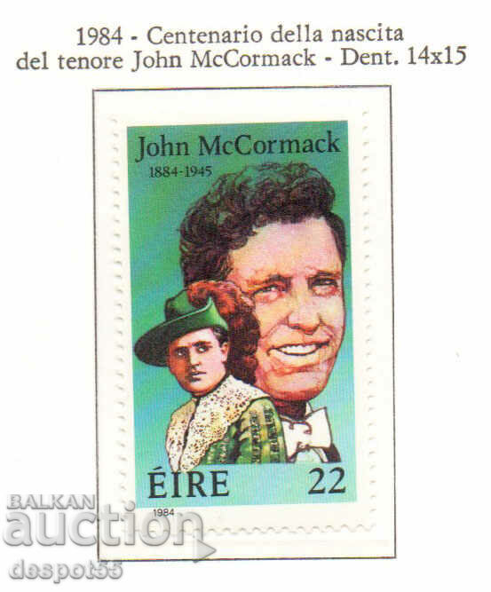 1984. Irlanda. 100 de ani de la nașterea lui John McCormack.