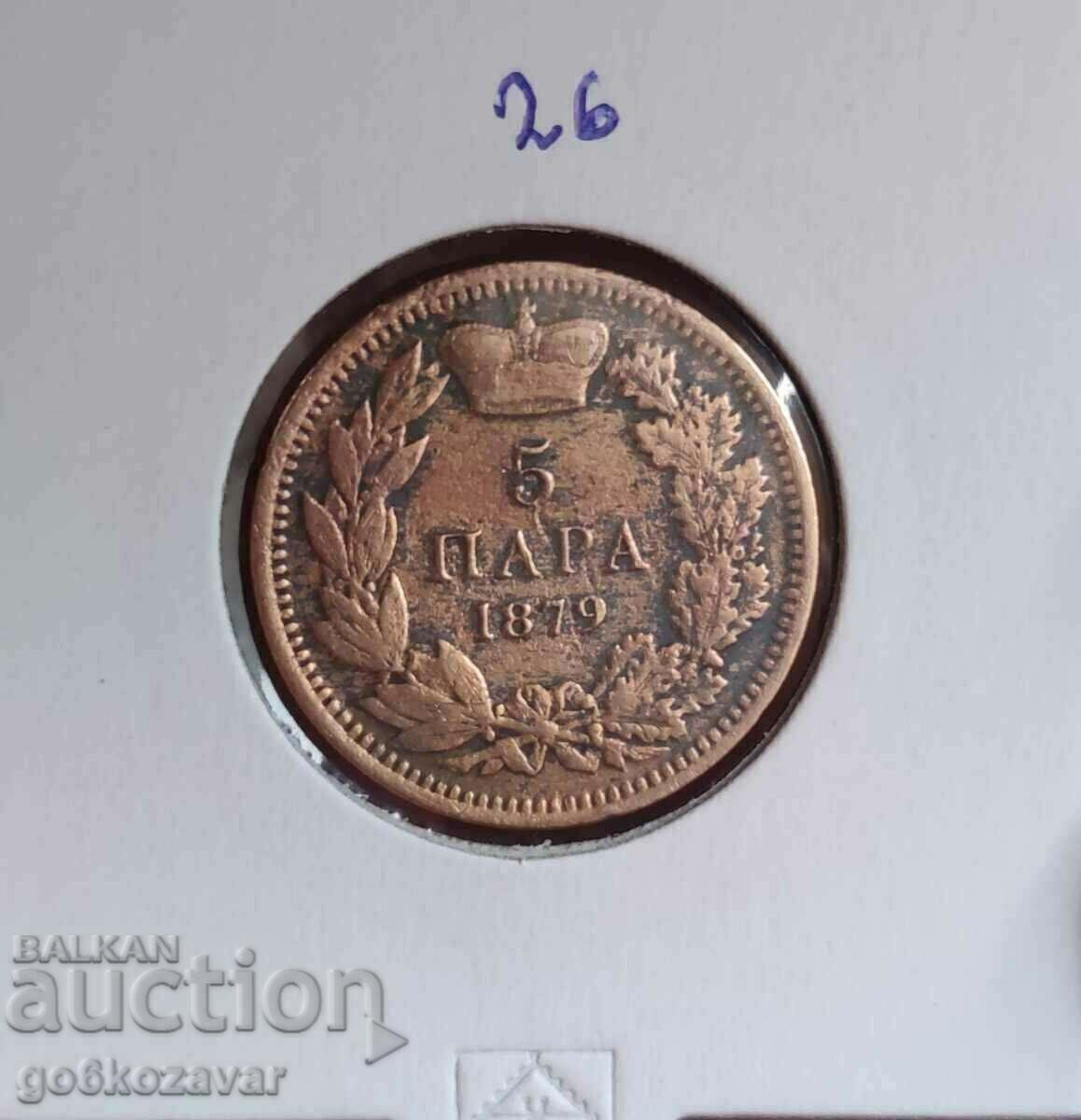 Serbia 5 perechi 1879 Rar!