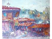 I am selling a painting "Crane" by Tsvetan Doshkov