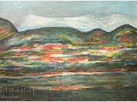 Painting - "Mountain landscape" by Bistra Peovska.