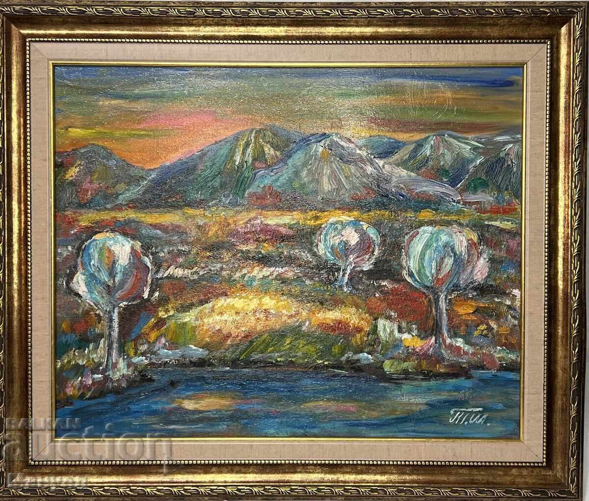 Auction Painting, landscape by Tenyo Shishkov Auction Painting, landscape by Tenyo Shishkov