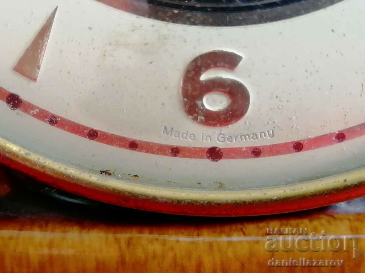 Delivery of Old German Porcelain Table Clock HORSE Delivery of Old German Porcelain Table Clock HORSE