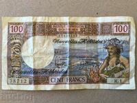 100 франка Френски Нови Хибриди острови Вануату
