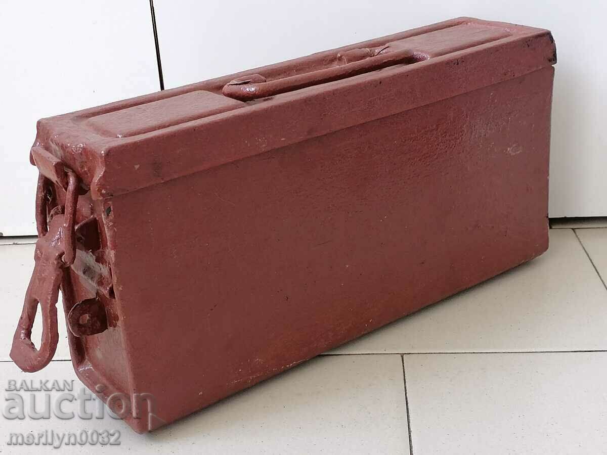 Thick-walled cartridge box MG-34 6kg Wehrmacht WWII cartridge