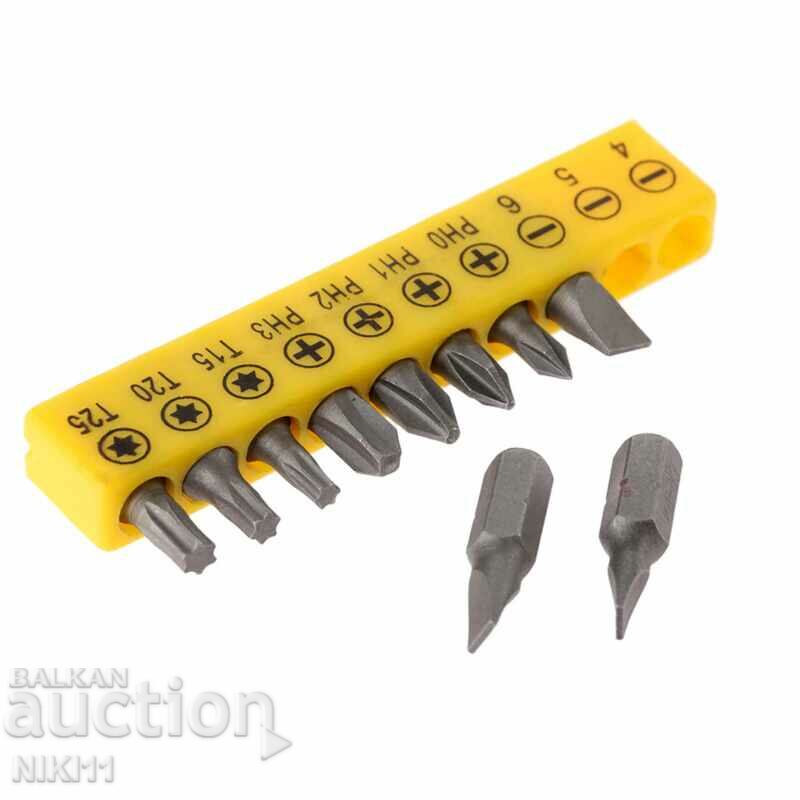 10 pcs. Guide bits / inserts: Phillips screwdriver with price 10.00 BGN | € 5.11 10 pcs. Guide bits / inserts: Phillips screwdriver with price 10.00 BGN | € 5.11