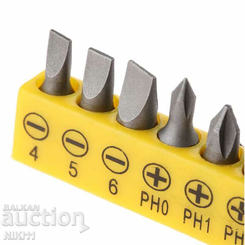Auction 10 pcs. Guide bits / inserts: Phillips screwdriver Auction 10 pcs. Guide bits / inserts: Phillips screwdriver