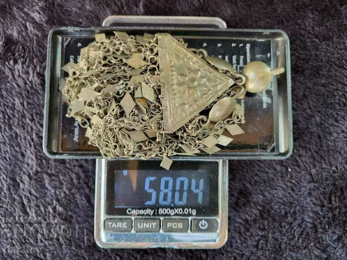 Vechi Argint Renaissance Trepidație Bijuterie Capăt Costum 19V - 5 Vechi Argint Renaissance Trepidație Bijuterie Capăt Costum 19V - 5