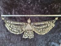 Old Silver Revival Trepka jewelry, headpiece costume, 19C